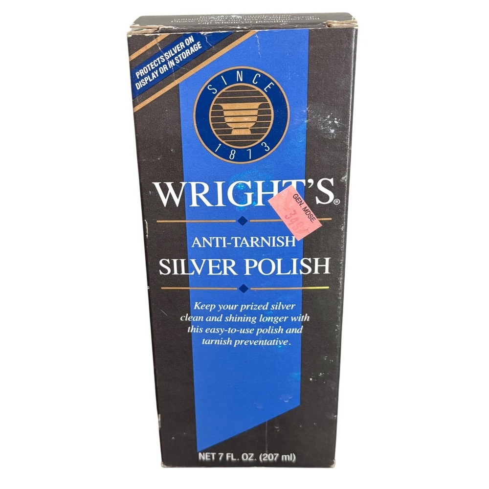 Vintage Wright's Anti Tarnish Silver Polish Cleaner | Discontinued | 70% Full